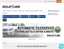Tablet Screenshot of ecufiles.com